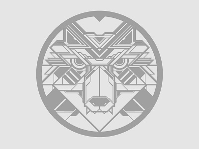 Wolf digital graphic design icon salt lake city skiing utah wolf