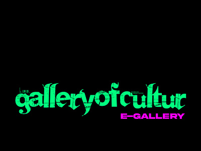 Project/Logo : GalleryOfCultur (E-Gallery) logo project