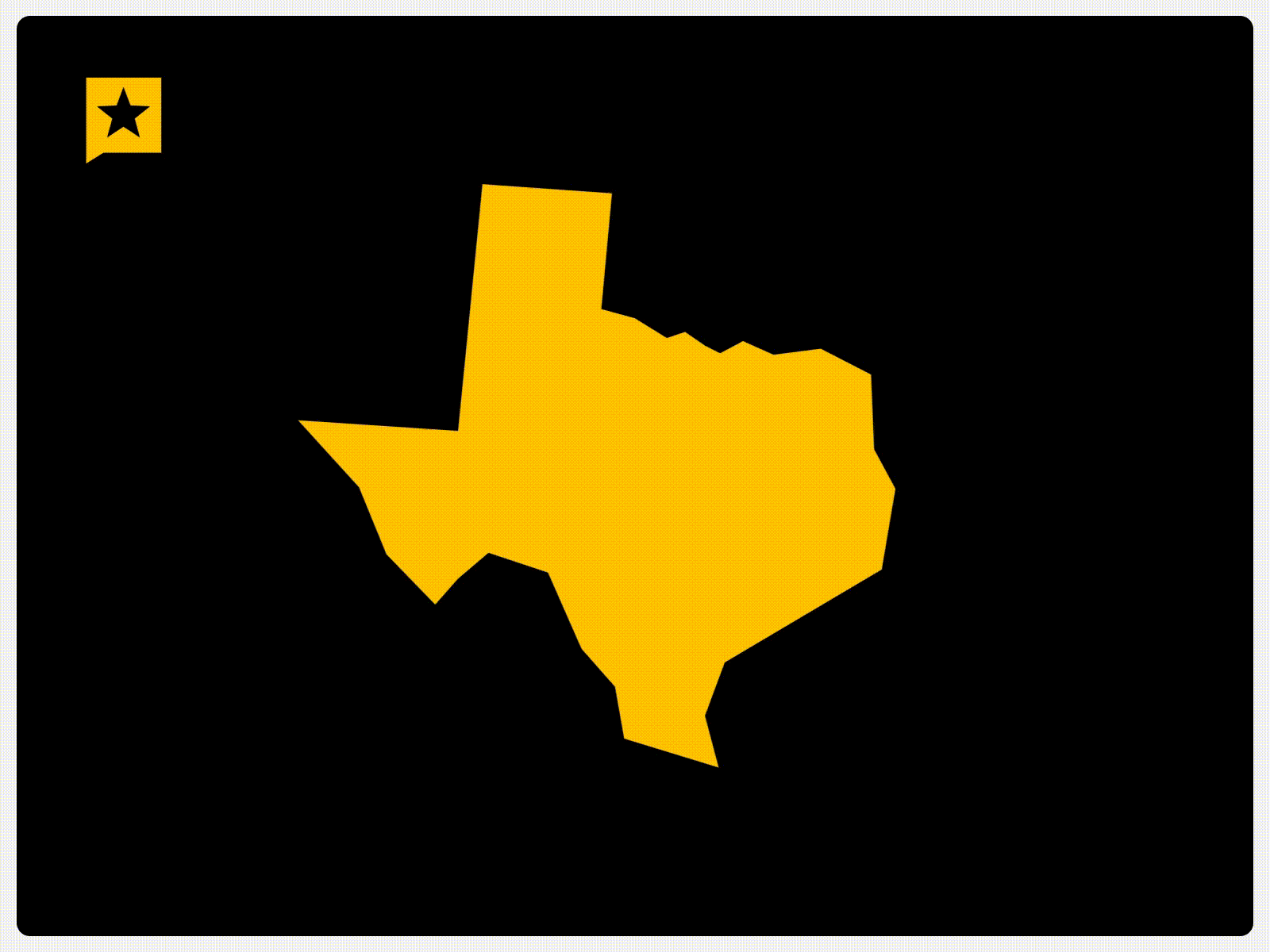 Texas Map Animation animation atx austin brand identity branding graphic design motion graphics texas texasdesigner texastribune vector