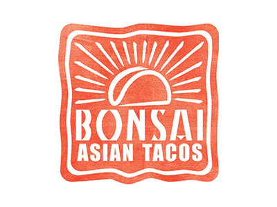 Bonsai Asian Tacos Logo asian food logo logo design tacos trademark