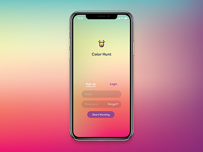 Daily UI #001 Sign Up daily ui iphone screen sign up