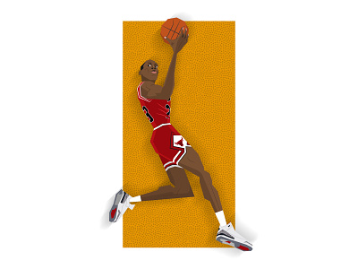Michael Jordan - The Last Dance 90s basketball chicago bulls dunk illustration michael jordan nba slam dunk