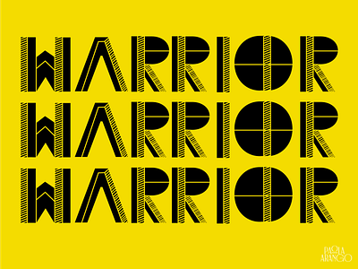 Warrior design good type graphic design illustration lettering type typography typography vector
