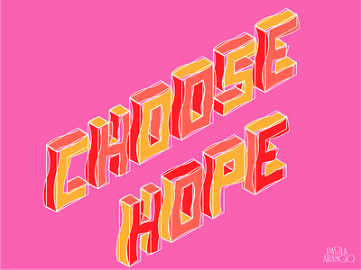 Choose Hope design good type graphic design illustration inspiration lettering letters quote tipografia type typography typography vector