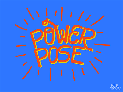 Power Pose design good type graphic design illustration letras lettering letters tipografia type typography typography vector