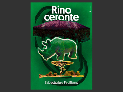 Poster for Rhino activemedia brand identity graphic illustration typography