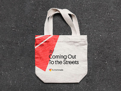 Active Media Tote Bag branding