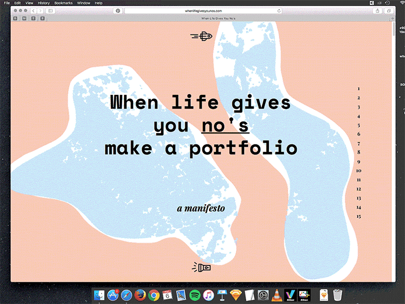 When Life Gives You No's Make a Portfolio 2016 ladies wine design lisbon webflow