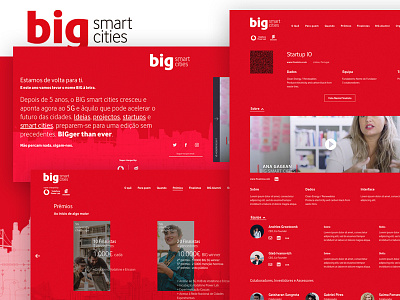 BigSmartCities 2018 activemedia landing page ux ui vodafone webdesign