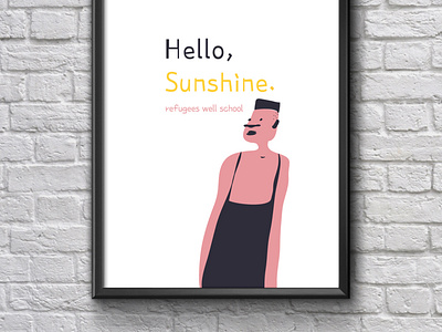 Poster for Refugees Well School