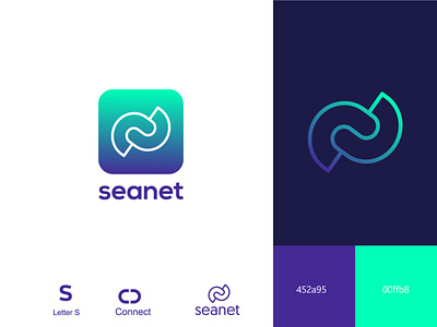 Seanet logo design