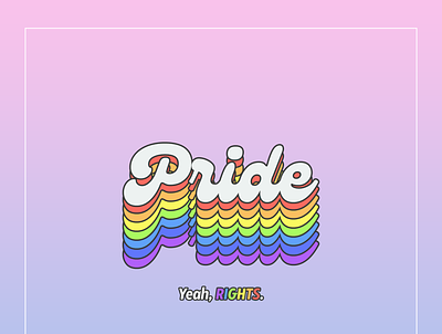 Pride Month design graphic design poster typography