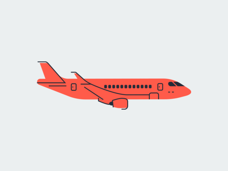 Flight aeroplane animation cloud graphic illustration plane travel vector