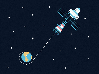Mars Mission cosmic earth illustration illustrator mars nasa sci-fi solar space spaceship vector
