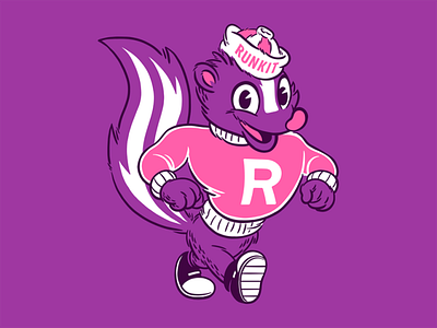 Runkit (R) 2d logos 3d animation app art branding business colors custom design gaming graphic design illustration logo mascot motion graphics trending ui