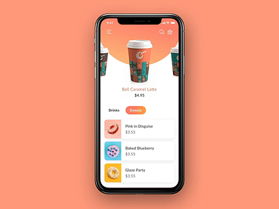 Biji Coffee App UI motion 3d animation app app design branding business coffee food illustration interaction mobile app motion motion graphics pintrest shopping trending ui ux