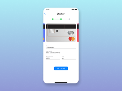 Credit card checkout design ui ux