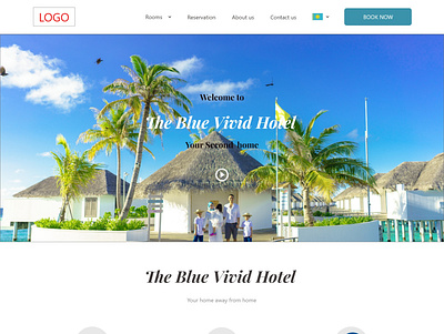 Hotel Booking Landing page branding graphic design illustration ui ux web design