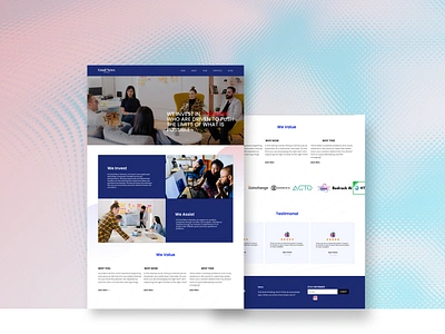 Website design for financial company branding design designing editorx figma graphic design illustration logo typography ui ux vector web design webflow