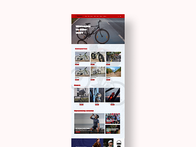 Bike cycle website design