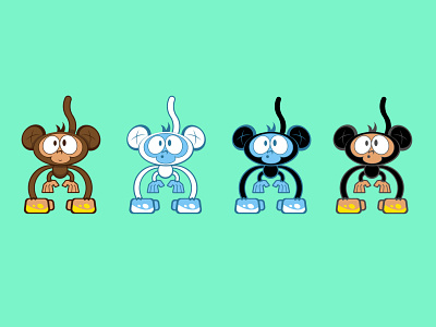 Monkey'n around. 3d animation apparel design branding character design concept art game design graphic design illustration illustrator logo motion graphics pattern design ui ux vector