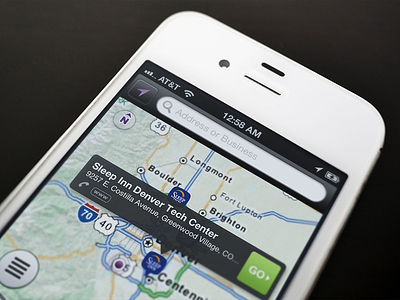 Mapping App interaction design ios map ui ux