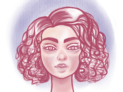 Portrait animation branding character design design digital girl graphic design illustration portrait sketch vector women