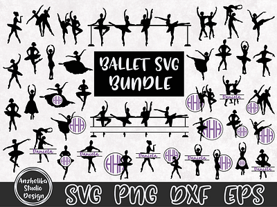 Ballet SVG Bundle, Ballet Dancer Svg, Ballerina ballerina ballet dancer design digital graphic design illustration vector