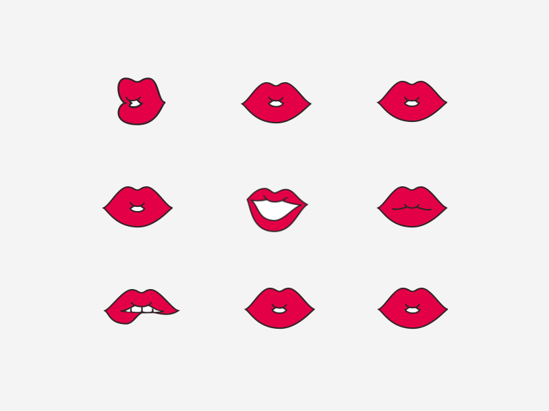 lips animation expression funny gif kiss laugh lip motion music sexy ui ux