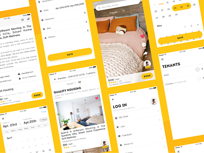 Apartment app design ui