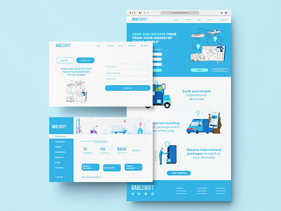 Logistics company website design product design ui ux web design website design