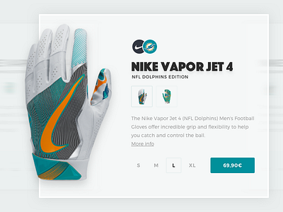 NFL Dolphins Gloves