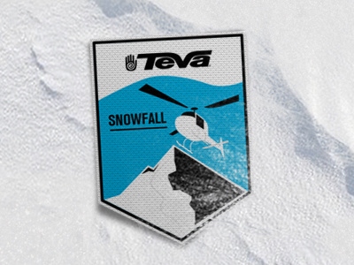 Teva snowfall www.tevasnowfall.nl alaska batch campaign desig illustration logo snowboard teva
