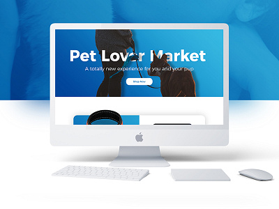 Pet Lover Market - e-commerce web design cat dog e commerce interface landing page pet pet store web design