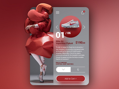 EXPERIMENTS IN STYLE - UI/UX Product Card Concept cart checkout e commerce fashion mobile product shoe shop store ui ux web