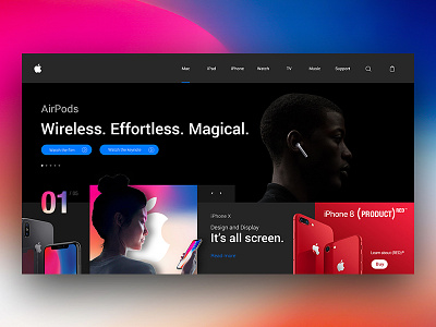 Apple Landing Page Re-Design Concept