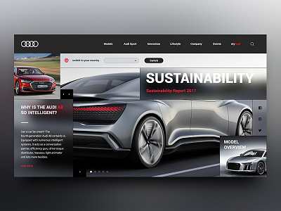 Audi Landing Page Re-Design Concept