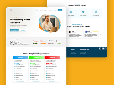 Web Hosting Landing Page