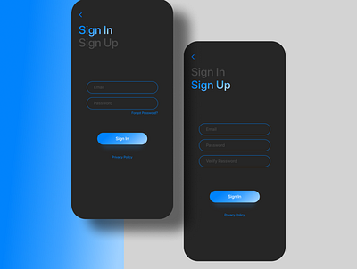 Sign IN / UP form 001 dailyui