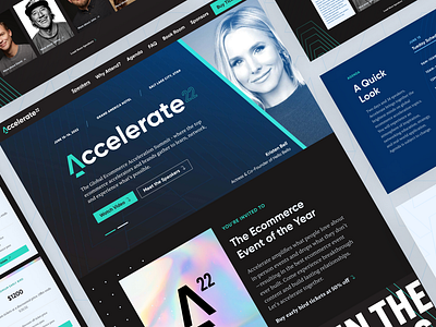 Accelerate Summit '22 Landing Page ui webdesign