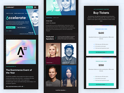 Pattern- Accelerate Summit '22 Landing Page (mobile) design event ui ux web webdesign