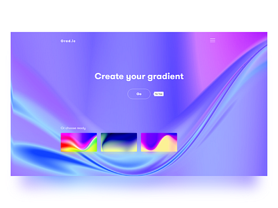 Gradient UI Concept adobe xd color concept design gradient landing madewithadobexd ui ui design ux ux design web