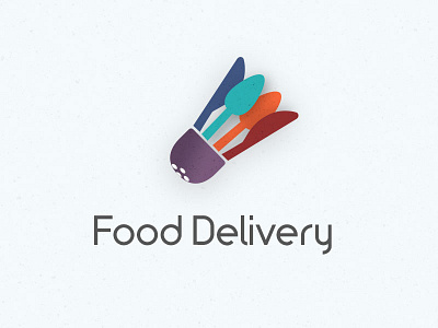 Food Delivery Logo food delivery logo knife logo design salt shaker spoon