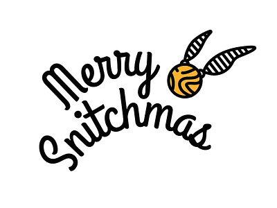 Merry Snitchmas christmas design harry potter icon illustration illustrator snitch vector