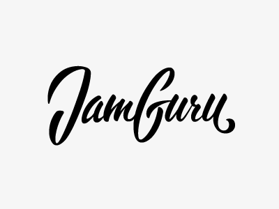 JamGuru calligraphy logo song teaching tool