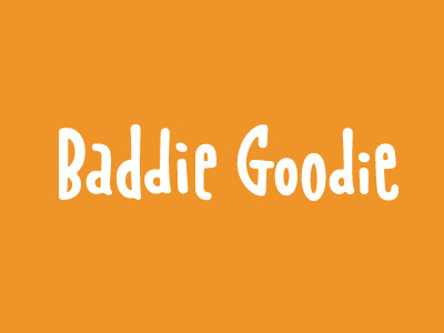 Baddy Goody children lettering logo