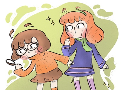 Velma & Daphne from Scooby-Doo!