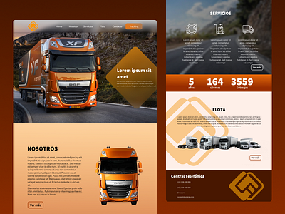 Logistic Company Web Design company figma graphic design ui web