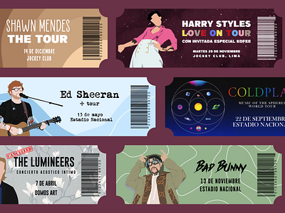 Concert Tickets Design