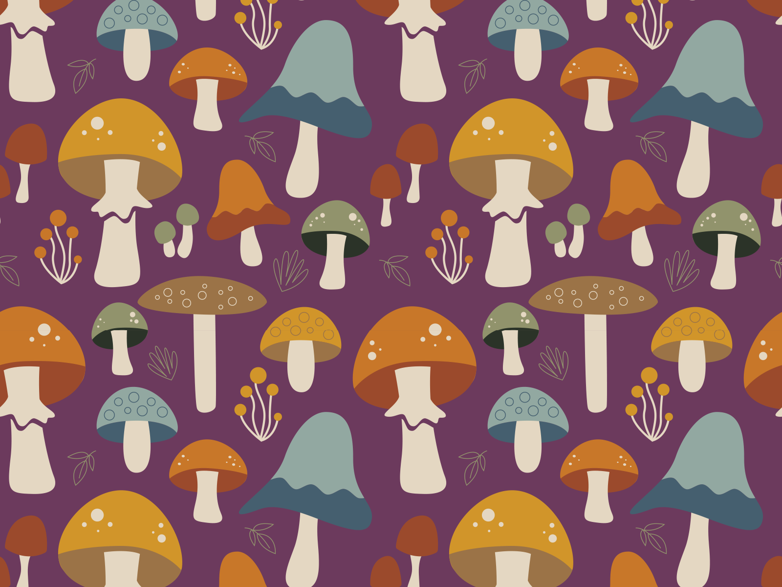 Mushroom Meadow by Krystal Keller on Dribbble